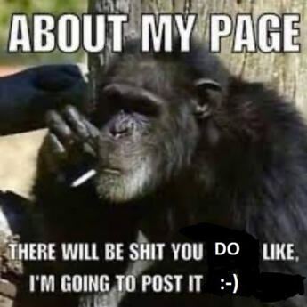 about my page: there will be shit you do like. I'm going to post it :)
